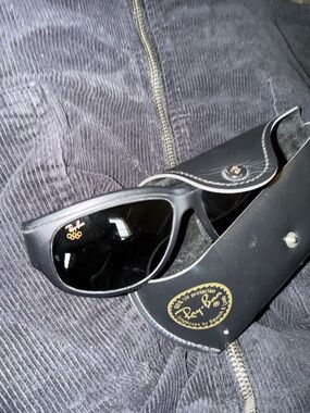 Ray-Ban Black Faux Leather Toiletry/Sunglasses Case